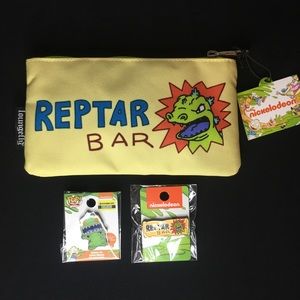 Rugrats Reptar Bar Loungefly Pouch & Pins Combo